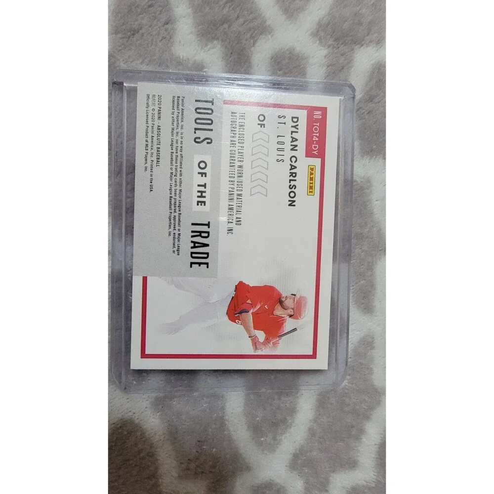 Dylan Carlson Sticker Autos /75 /15, Leaf Metal Draft, Penini Absolute Cardinals